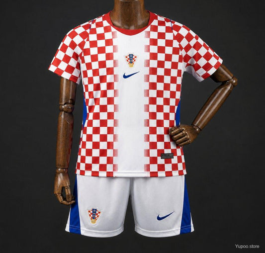 2026 Kids Croatia World Cup Home Kit