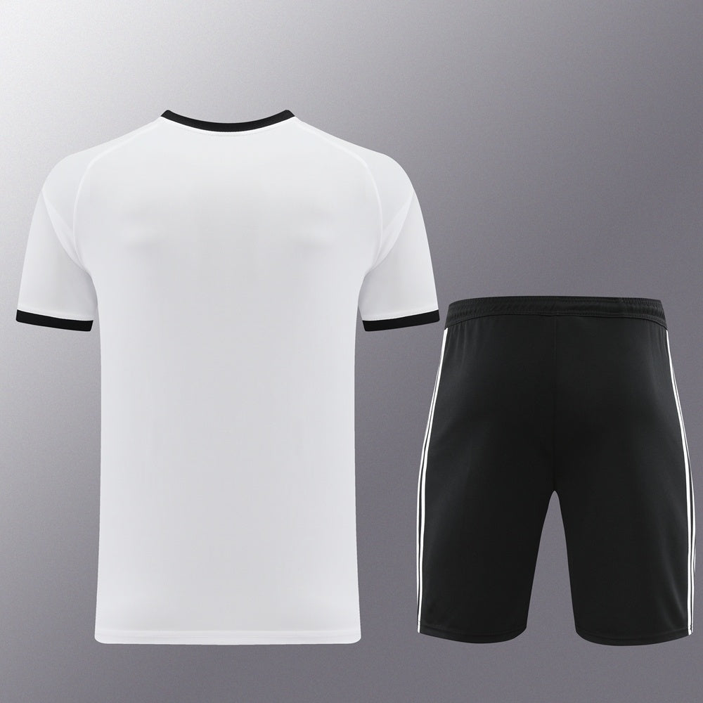AD07 white shorts suit S-2XL