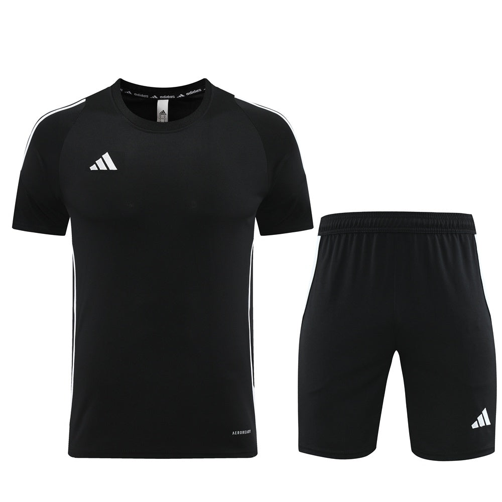 AD06 black shorts suit S-2XL