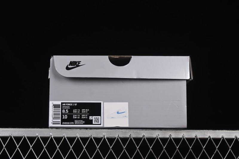 Nike Air Force 1 '07 Low Casual Sneakers with 2D Theme Gradient Sky Blue - ZH0316-076