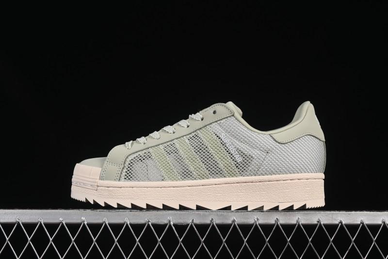 Adidas Clot Superstar Shell Toe Casual Sneakers with Serrated Design - IH3643