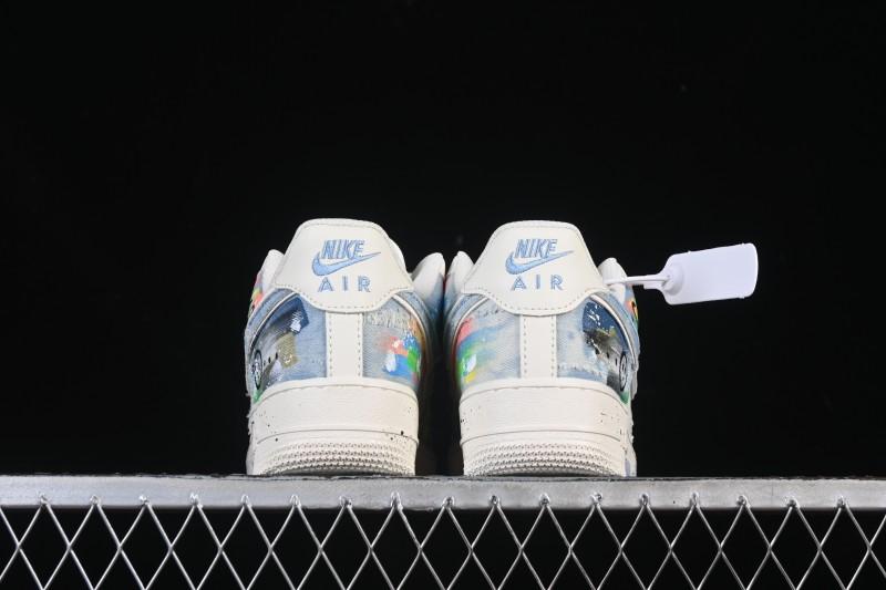 Nike Air Force 1 '07 Low Fantasy Cowboy Hand-Drawn Graffiti Casual Sneakers - CW1888-116