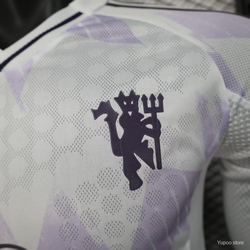 Player Version 25/26 Manchester United Away Long Sleeve Jersey
