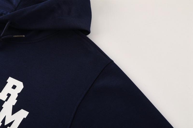 25/26 Real Madrid Navy Hoodie Full Zipper Jacket + Long Pants