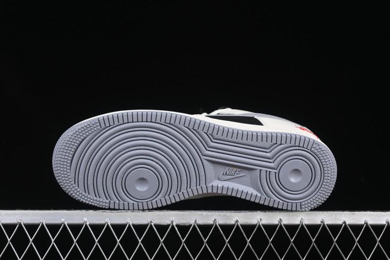 Nike Air Force 1 '07 Low Stussy Collaboration Beige Grey Black Low-Top Casual Sneakers - XZ6188-766