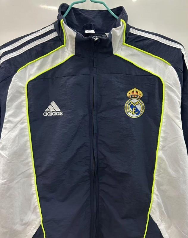 25/26 Real Madrid Black/White Windbreaker