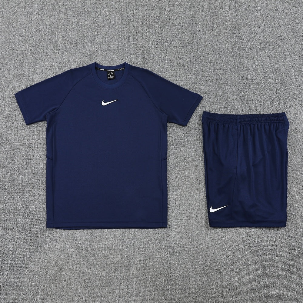 ND09 sapphire blue shorts suit S-2XL