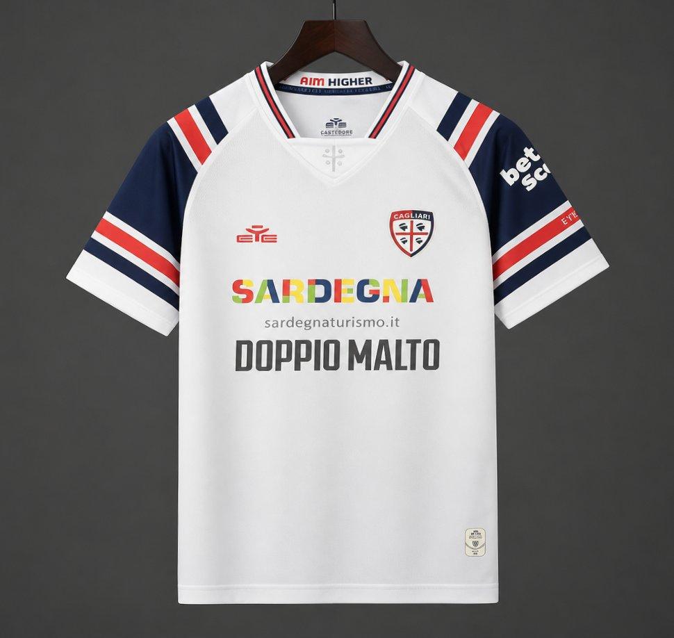 26/27 Cagliari Calcio Away White Jersey