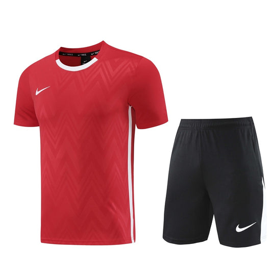 ND06 red shorts suit S-2XL