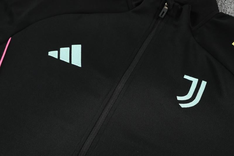 25/26 Juventus Black FULL Zipper Jacket Tracksuit +Long Pants