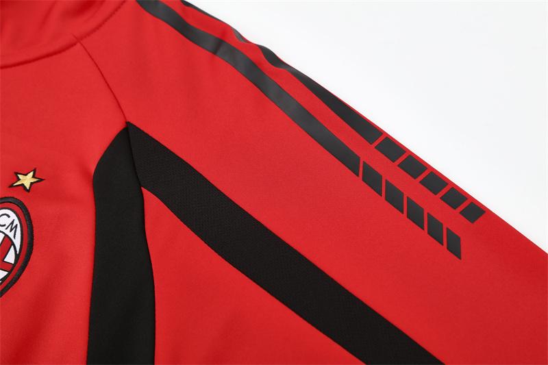Retro 05/06 AC Milan Red Half Zipper Jacket