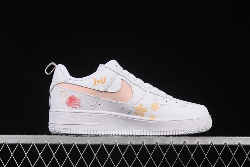 Nike Air Force 1'07 Low SpongeBob SquarePants Casual Sneakers - FB8971-070