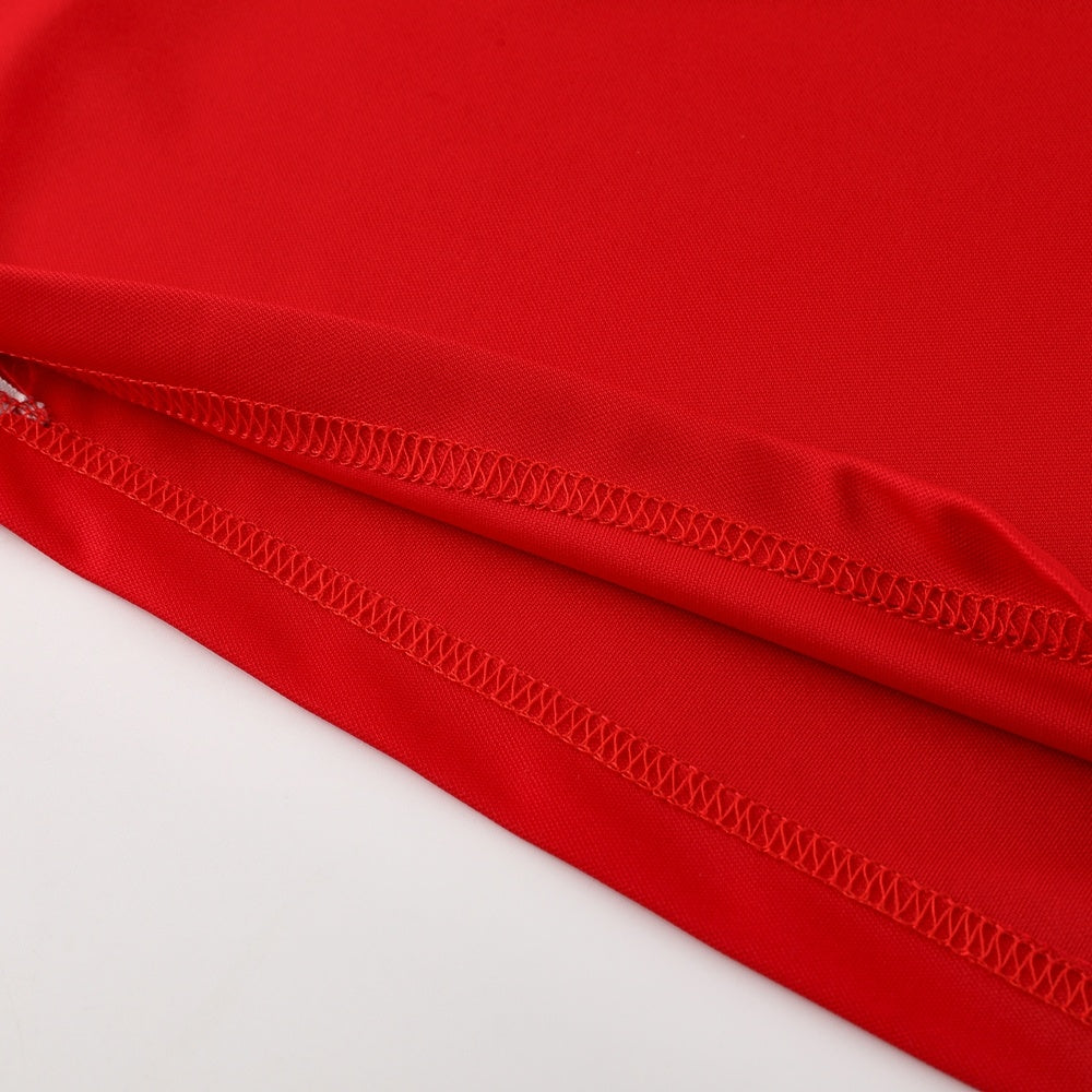AD09 red shorts suit S-2XL