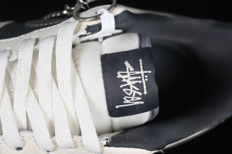 Nike Air Force 1 '07 Low Stussy Collaboration - Light Grey Triple Swoosh Low-Top Casual Sneakers - KK1988-037