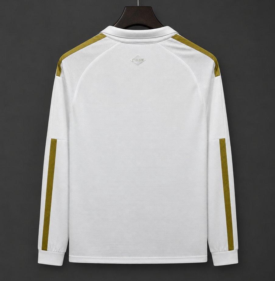 26/27 Sport Club Internacional White with Gold Stripes Long Sleeve Training Jersey