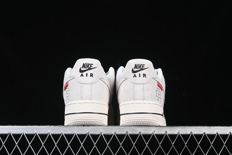 Nike Air Force 1 '07 Low Supreme Champion Collaboration Off-White Mini Swoosh Casual Sneakers - SJ6698-020