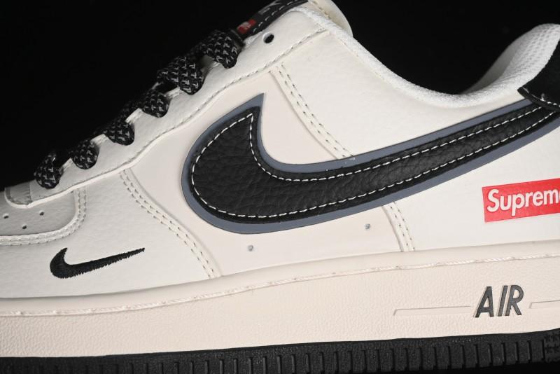 Nike Air Force 1 '07 Low Supreme Collaboration - White Black - XZ3368-001