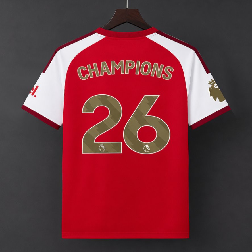 26/27 Arsenal Home Jersey With Champions Printing