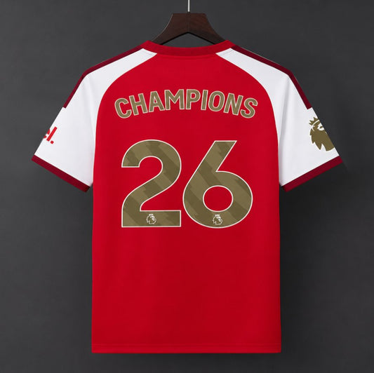 26/27 Arsenal Home Jersey With Champions Printing