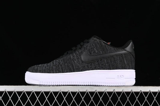 Nike Air Force 1 '07 Low 2.0 Black Flyknit Casual Sneakers - CI0051-300