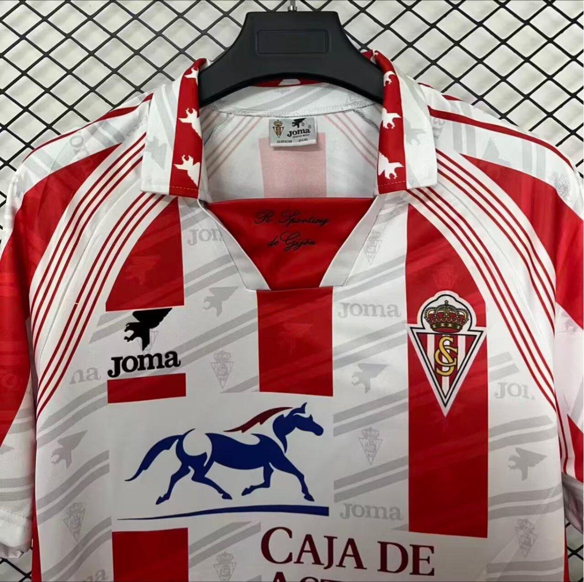 Retro 95/96 Sporting Gijon Home Jersey