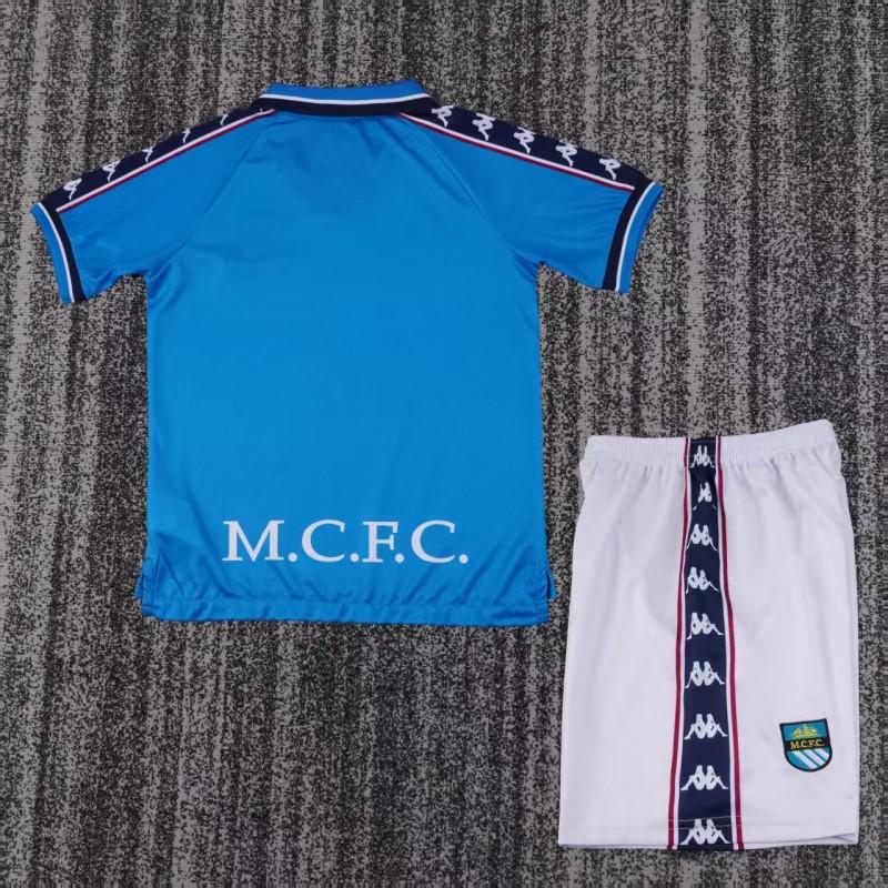 Retro Kids 97/98  Manchester City Home Jersey