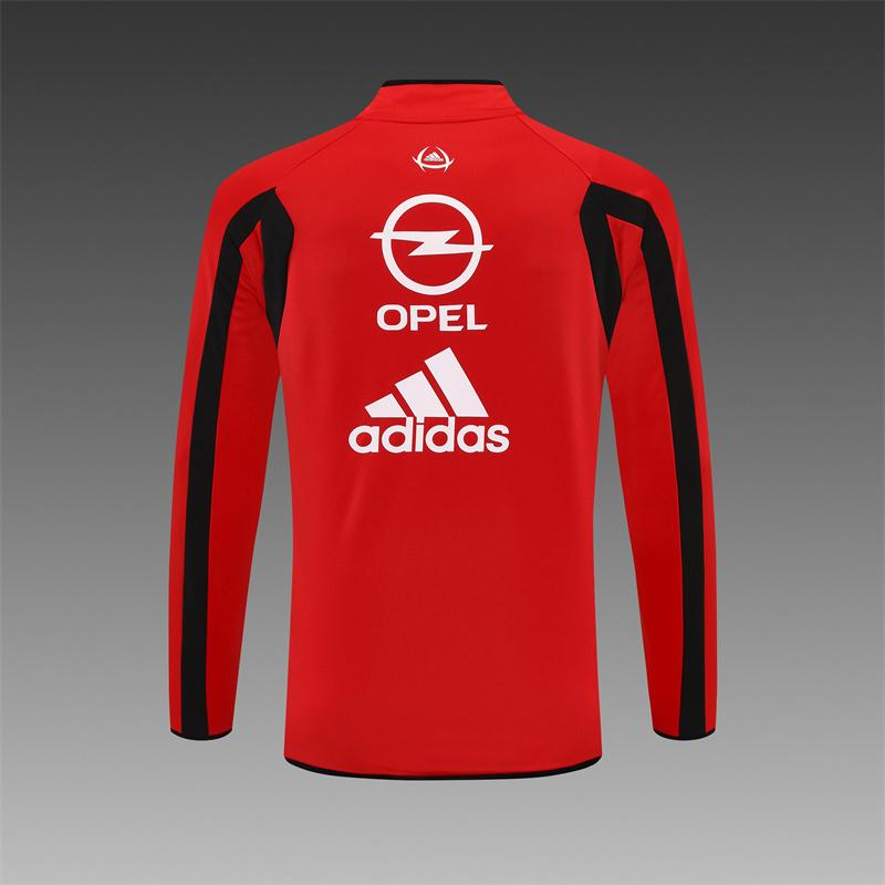 Retro 05/06 AC Milan Red Half Zipper Jacket
