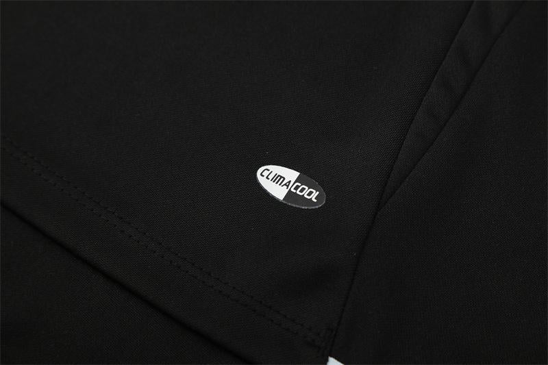Retro 04/05 Real Madrid Black Half Zipper Jacket