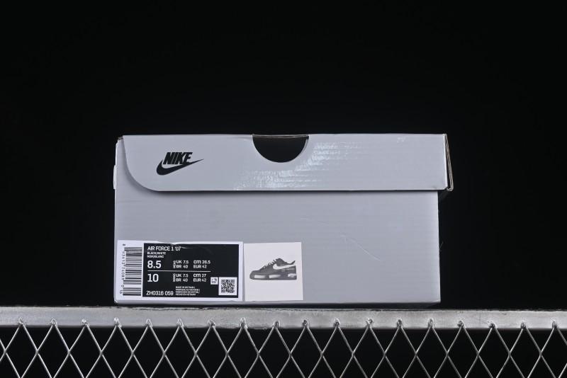 Nike Air Force 1'07 Low High Street Off-White Style Casual Sneakers - ZH0316-059