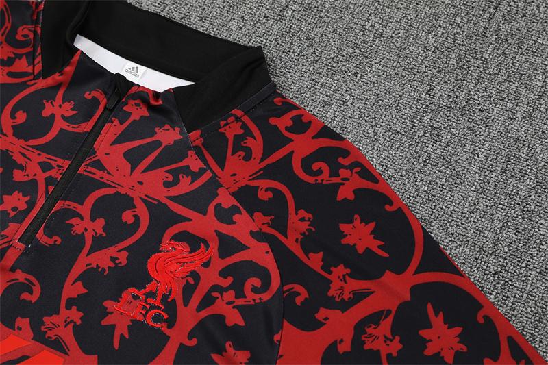 25/26 Liverpool Red Camouflage Half Zipper Jacket+Long Pants