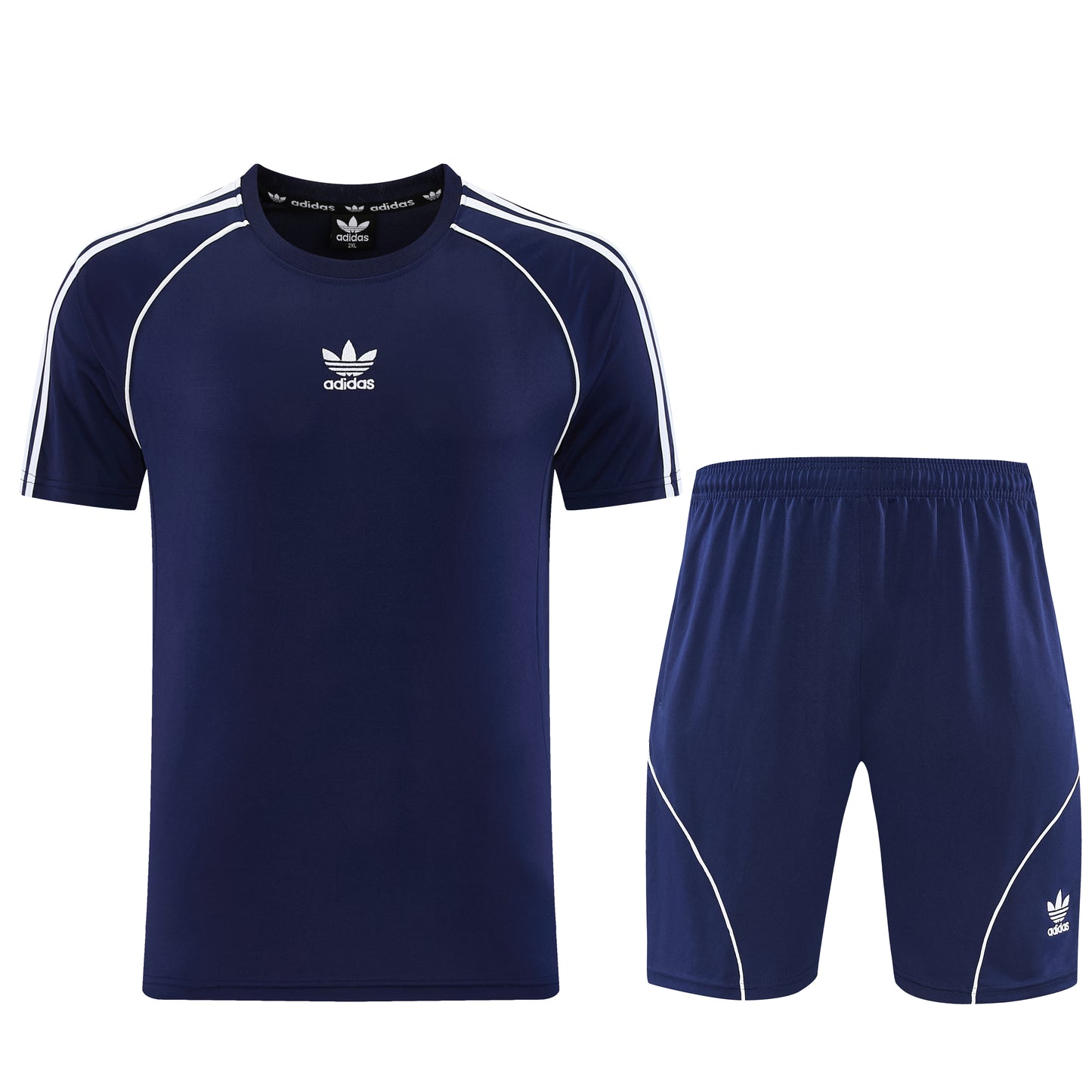 AD15 sapphire blue shorts suit S-2XL