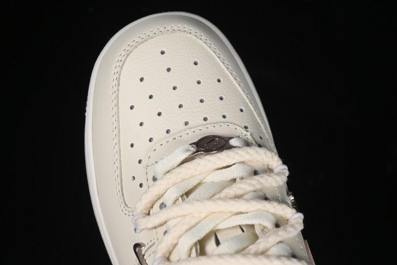 Nike Air Force 1 '07 Low Pink Deconstructed Swoosh Casual Sneakers - FC8110-181