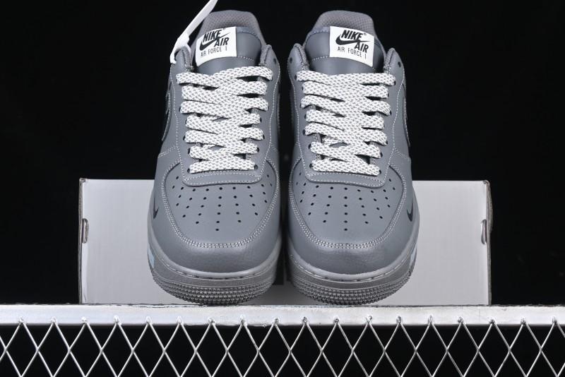 Nike Air Force 1 '07 Low Custom Graffiti Broken Swoosh Casual Sneakers - DM0970-132