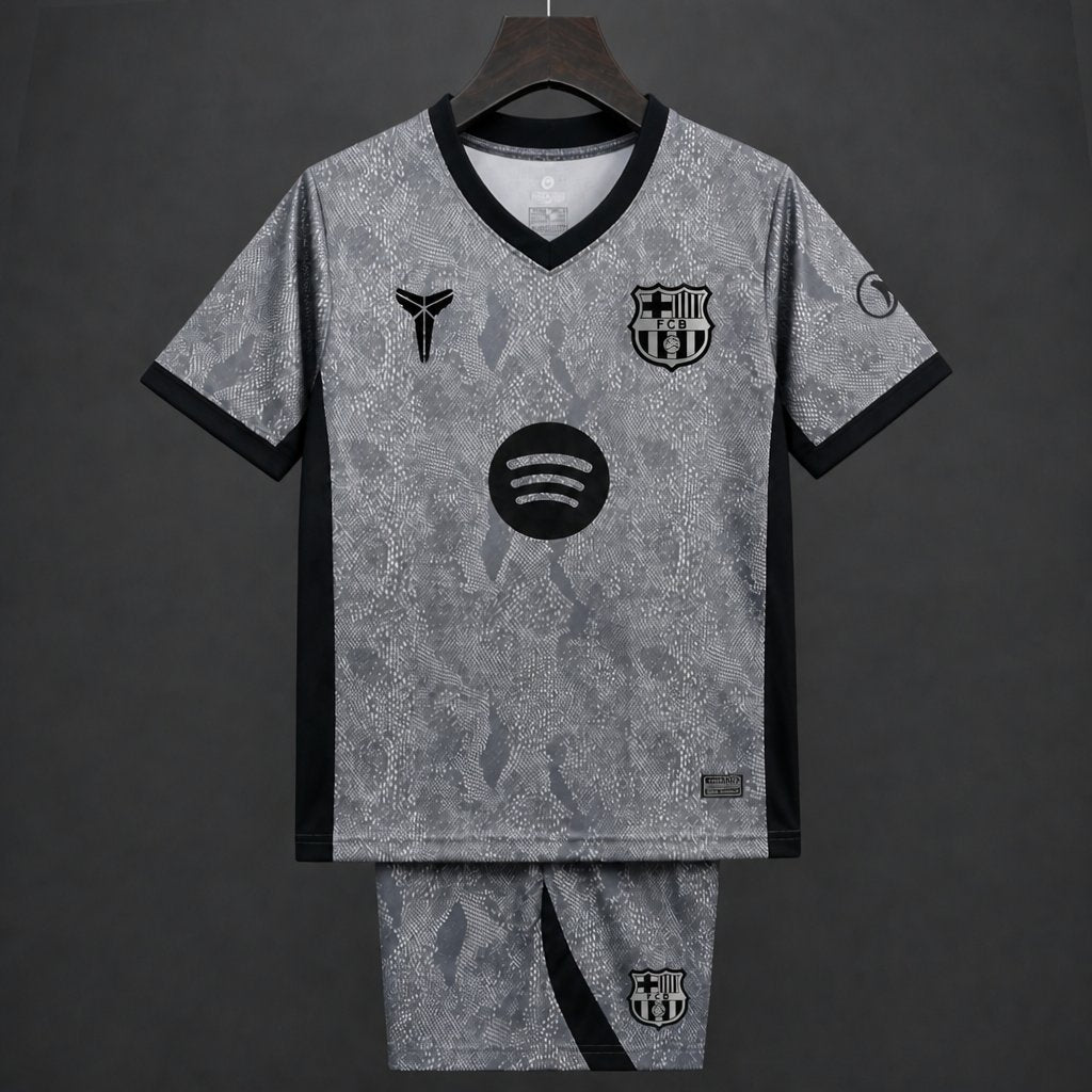 26/27 Kids Barcelona Goalkeeper Grey Jersey