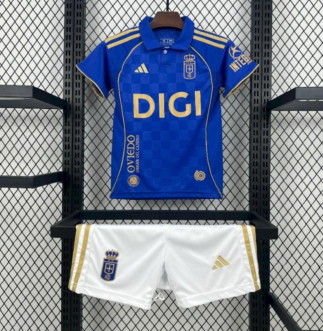 25/26 Kids Real Oviedo Home Jersey