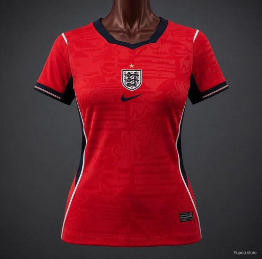 2026 Women England Away Red Jersey