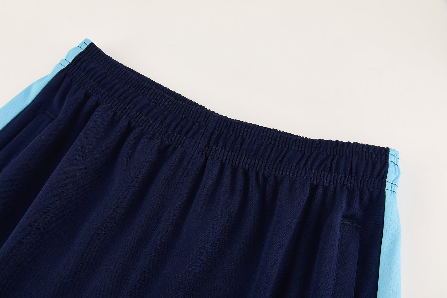 ND10 sapphire blue shorts suit S-2XL
