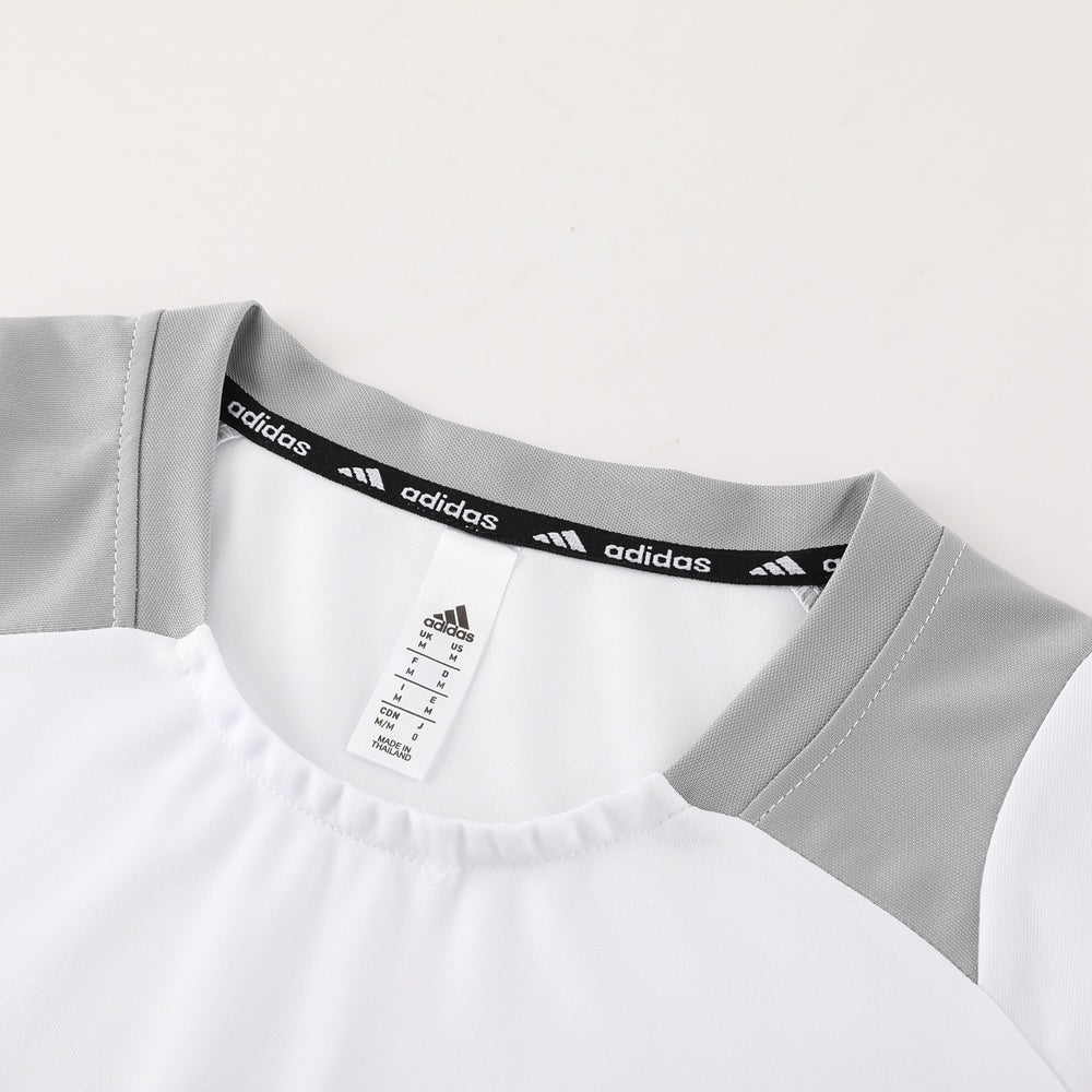 AD08 white shorts suit S-2XL