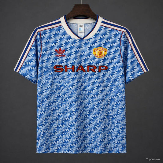 26/27 Adidas Originals Manchester United 1990-92 Remake Vintage Away Football Jersey