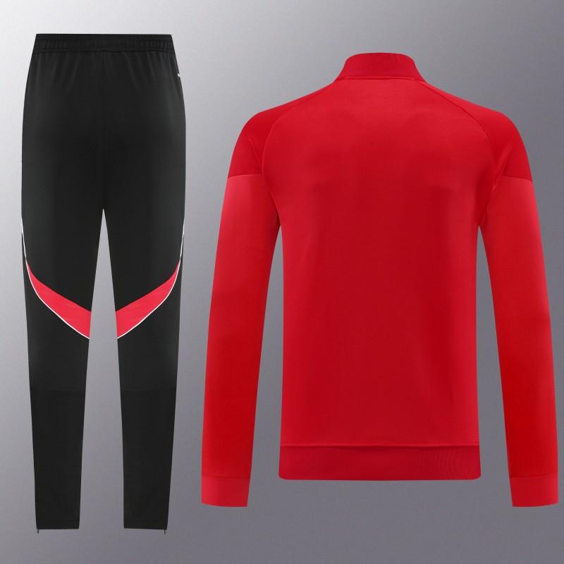 2025 Adidas Red Full Zipper Jacket+Long Pants
