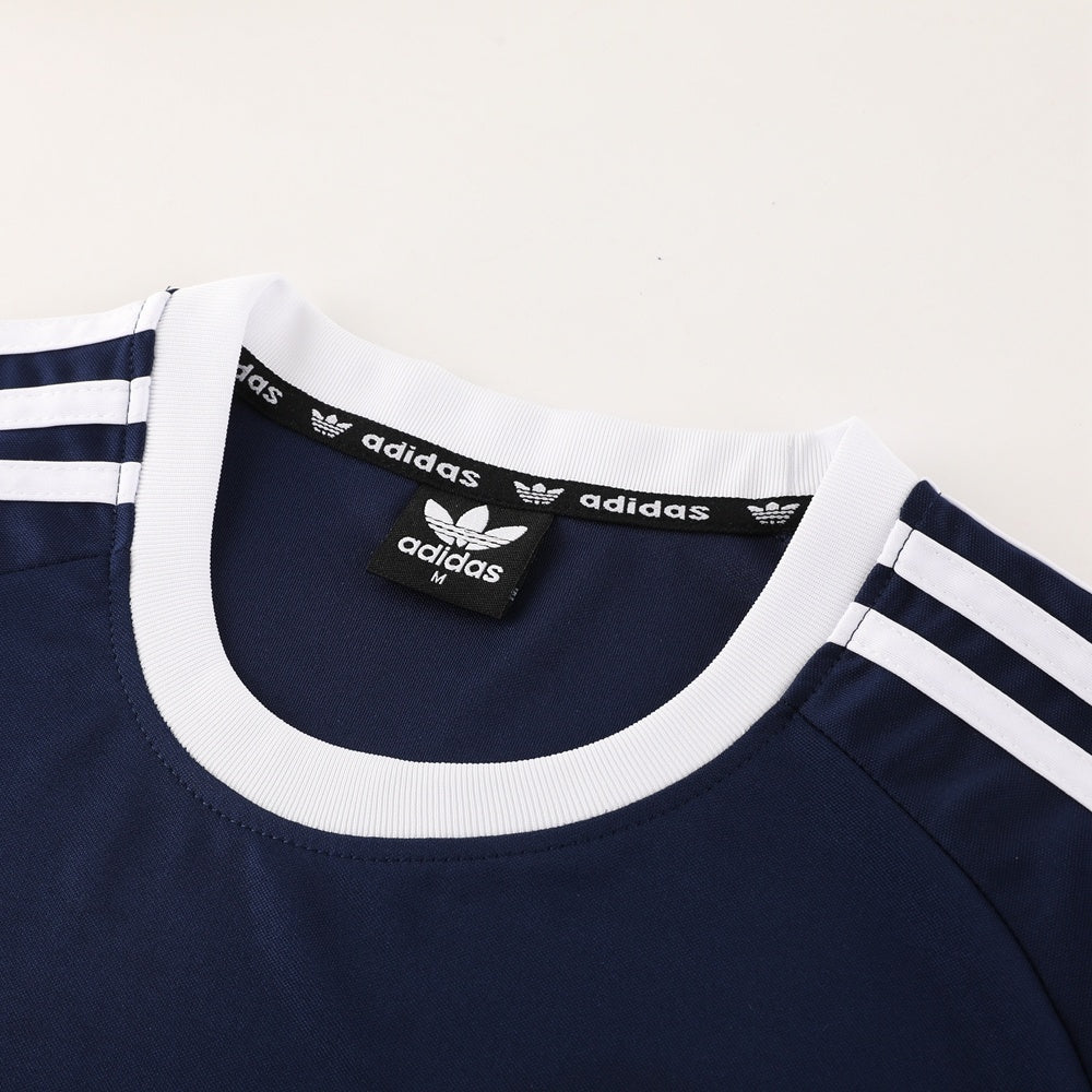 AD07 sapphire blue shorts suit S-2XL