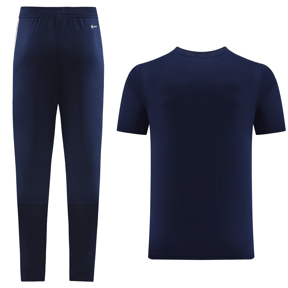 AD05 sapphire blue trousers suit S-2XL