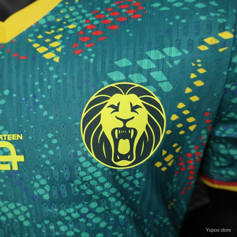 2026 Player Version Cameroon Green with Colorful Dot Pattern Jersey