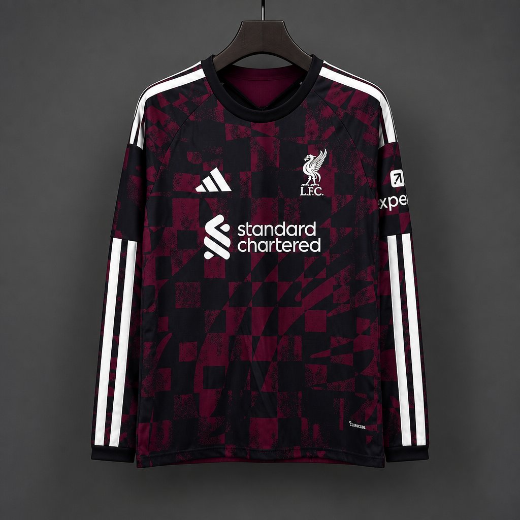 26/27 Liverpool Third Long Sleeve Maroon Jersey