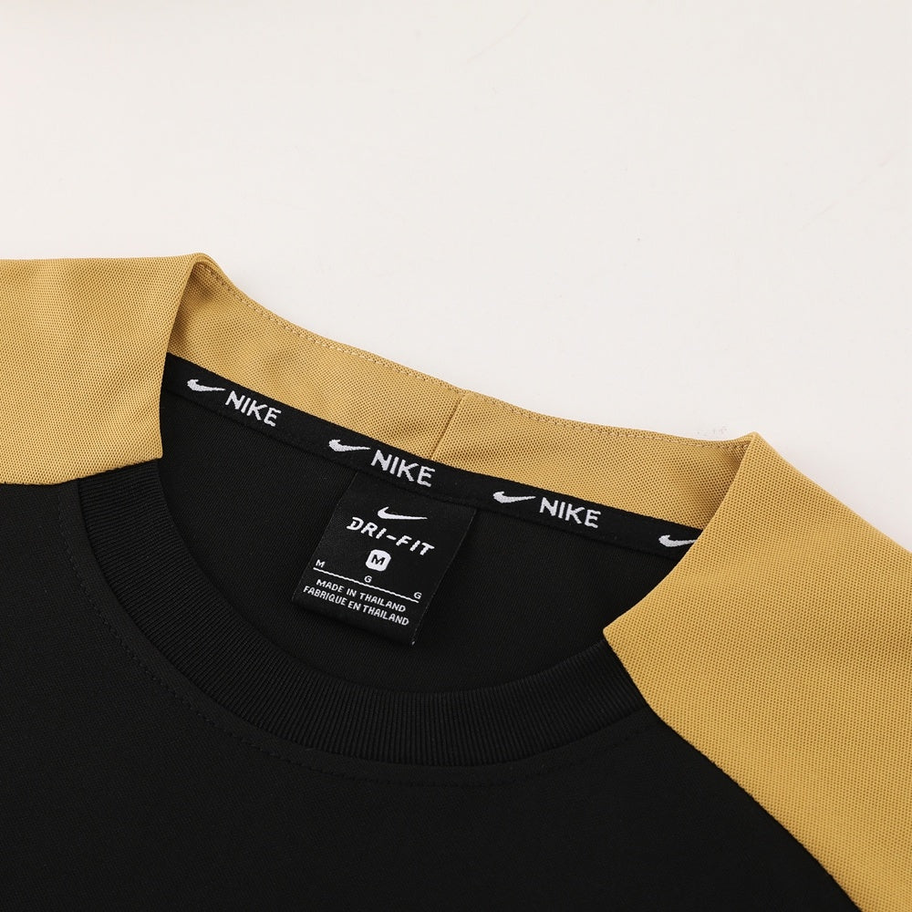ND05 black gold shorts suit S-2XL