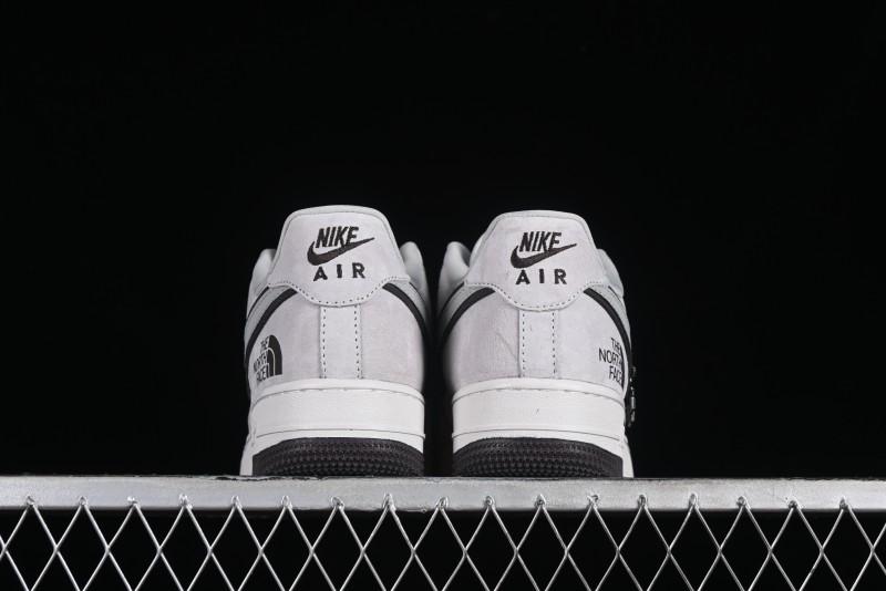 Nike Air Force 1'07 Low The North Face CDG Collaboration - Beige Grey Pigskin Low-Top Casual Sneakers - HD1968-015