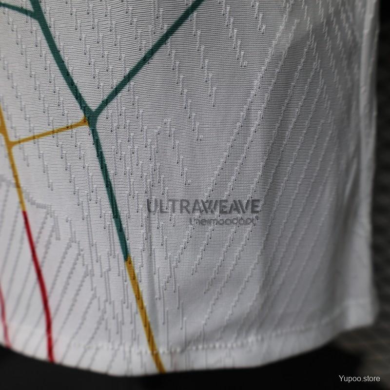 Player Version 2026 Ghana White with Multicolor Pattern Special Edition Jersey