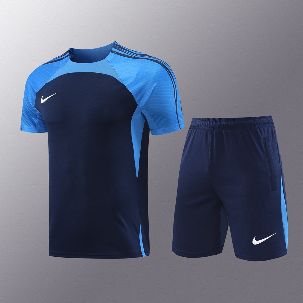 ND07 sapphire blue shorts suit S-2XL