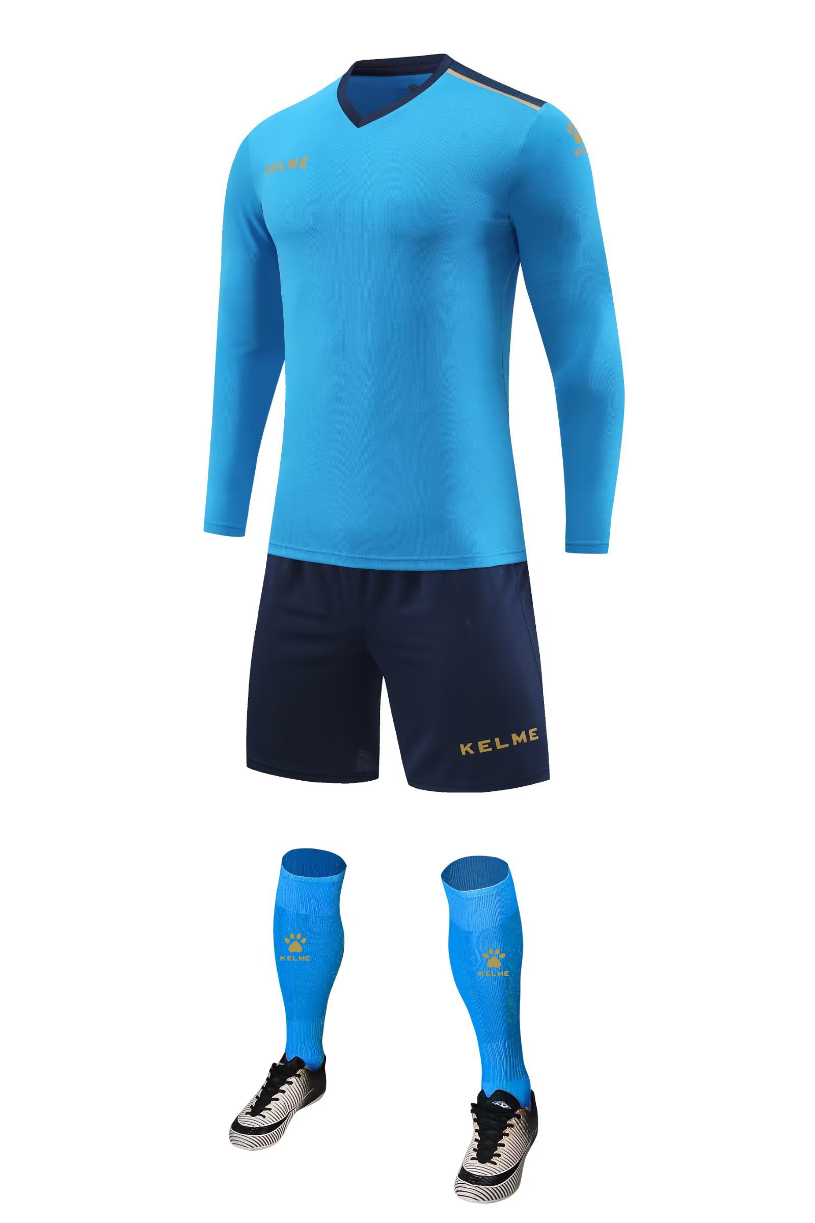 K3288 Kalmei long-sleeved football training uniform 5 colors 3XS-4XL