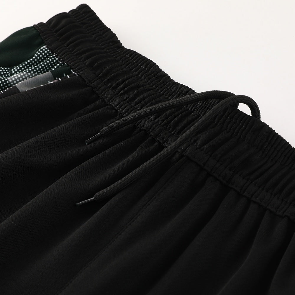 AD08 black shorts suit S-2XL